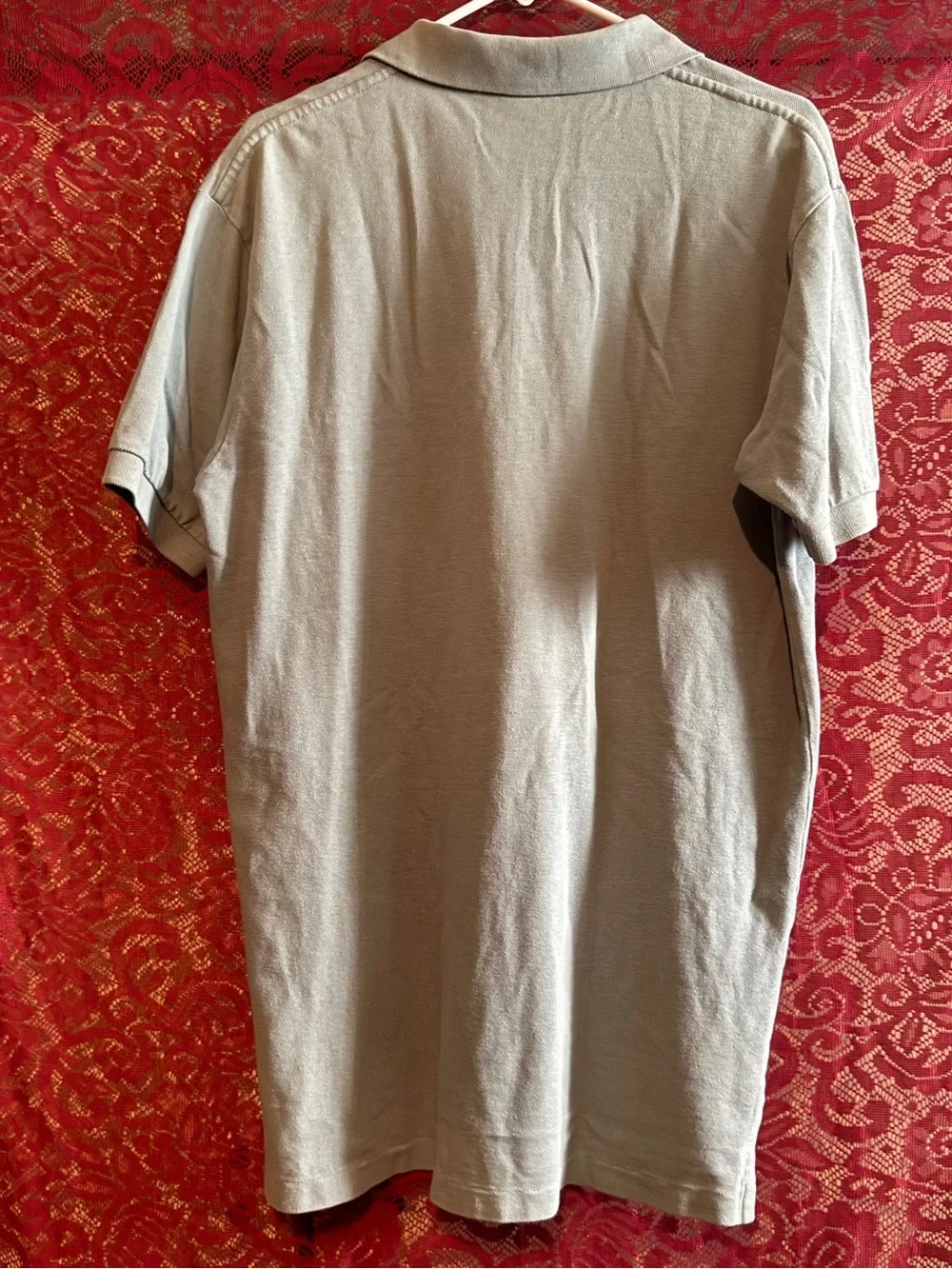 Polo by Ralph Lauren Sage Green Short Sleeve Pique Polo Shirt Size M Vintage